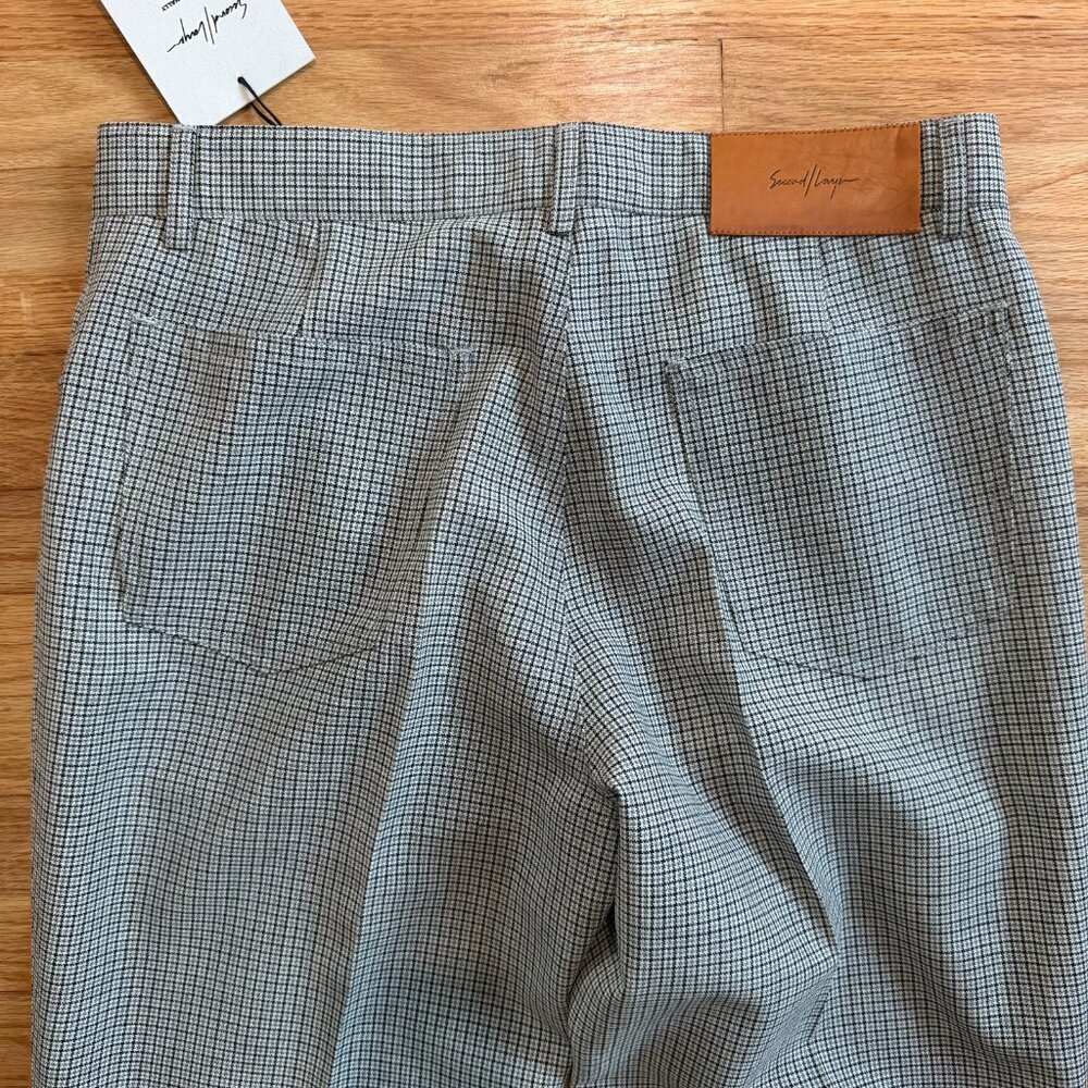 Second Layer Valluco Houndstooth Wool Trousers Mu… - image 7